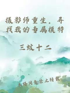 摄影师重生,寻找我的专属模特